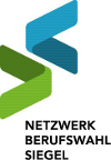 Logo: Netzwerk Berufswahl Siegel. Externer Link zum Netzwerk Berufswahl-Siegel